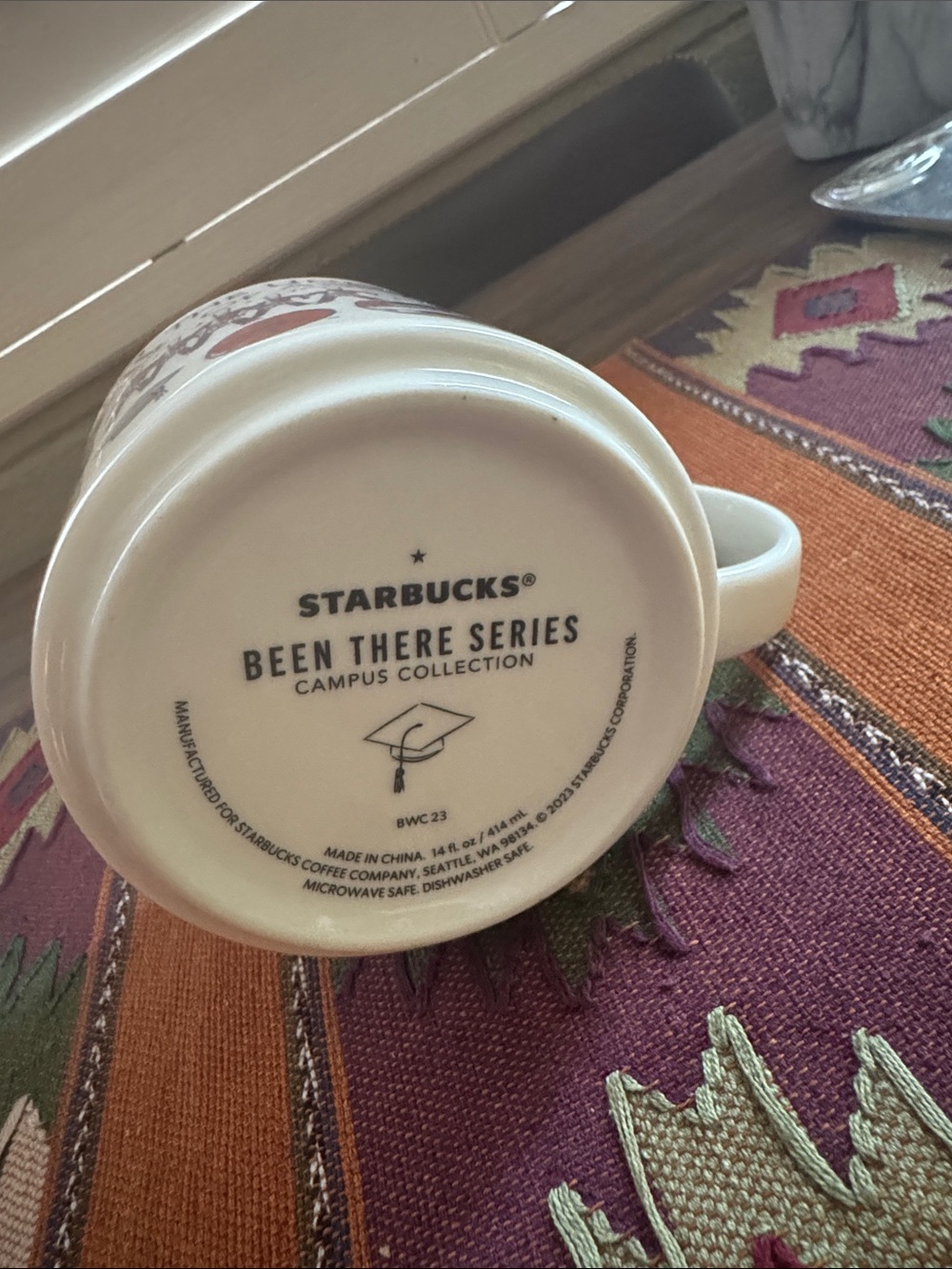 Starbucks University of Arizona Been There Series Red and White Ceramic Mug - Picture 4 of 5